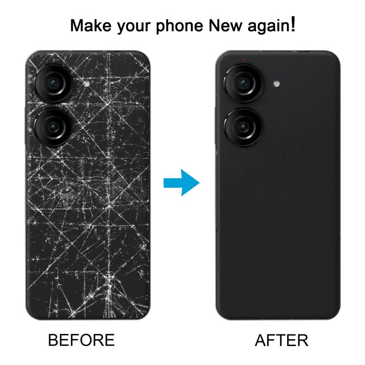For Asus Zenfone 10 AI2302 Leather Material Battery Back Cover(Blue) - free shipping - PMC TechLife - Order now!