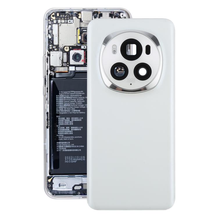 For Honor Magic6 Pro Back Cover with Camera Lens Cover(White) - free shipping - PMC TechLife - Order now!