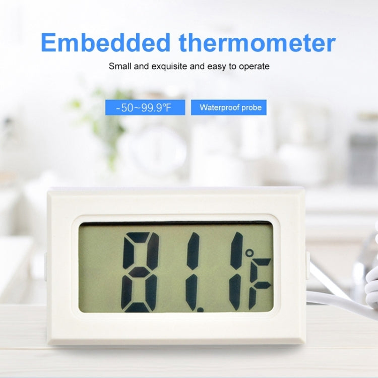 Mini LCD Indoor Digital Thermometer (Fahrenheit Display), Black(Black) - Indoor Thermometer by PMC TechLife | Online Shopping South Africa | PMC TechLife | Buy Now Pay Later Mobicred