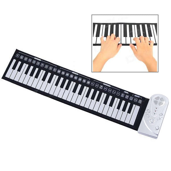 Portable Roll-up 49-Key Soft Keyboard Piano - free shipping - PMC Jewellery - Order now!