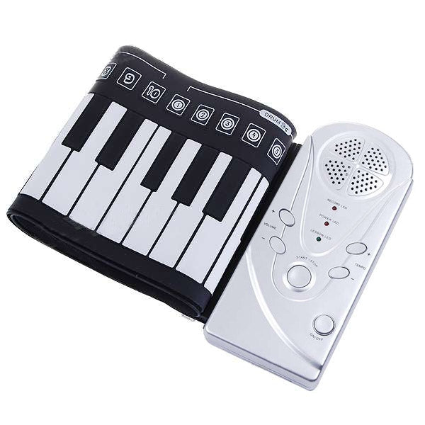 Portable Roll-up 49-Key Soft Keyboard Piano - free shipping - PMC Jewellery - Order now!