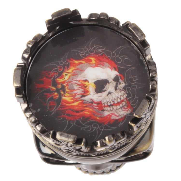 Skull King Style Zinc Alloy Double Layers Herb Tobacco Cigarette Grinder (Bronze) - Cigarette Box & Ashtrays by PMC Jewellery | Online Shopping South Africa | PMC Jewellery | Buy Now Pay Later Mobicred