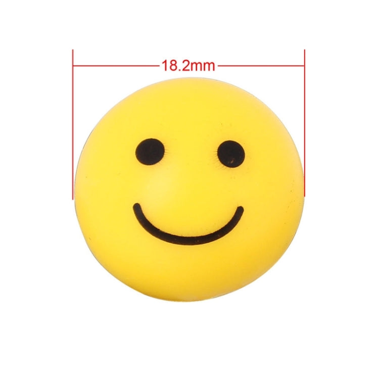 Universal 8mm Smiling Face Pattern Ball Style Plastic Car Tire Valve Caps, Pack of 4 - Tire Valve Caps by PMC Jewellery | Online Shopping South Africa | PMC Jewellery | Buy Now Pay Later Mobicred