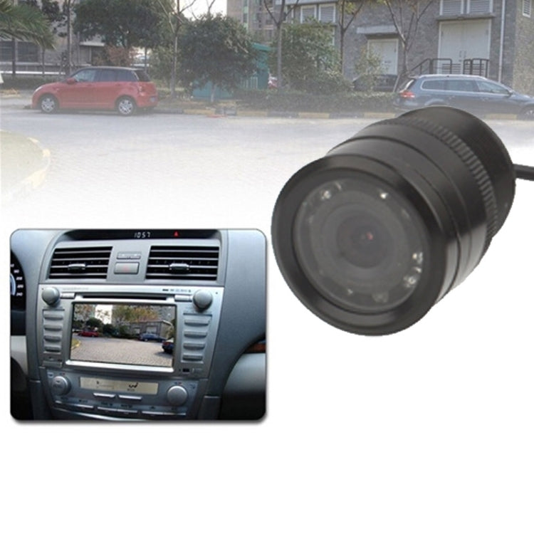 LED Sensor Car Rear View Camera, Support Color Lens/ 120 Degrees Viewable / Waterproof & Night Sensor function, Diameter: 28mm (E328)(Black) - Rear View Cameras by PMC Jewellery | Online Shopping South Africa | PMC Jewellery | Buy Now Pay Later Mobicred