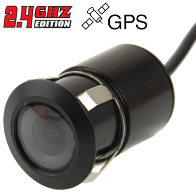 2.4G GPS Wireless Car Rearview Reversing Parking Backup Color Camera, Wide viewing angle: 120 Degrees(WX2537BS)(Black) - Rear View Cameras by PMC Jewellery | Online Shopping South Africa | PMC Jewellery | Buy Now Pay Later Mobicred
