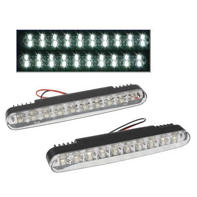 Universal White 20 LED Daytime Running Light for Car - Fog / Driving Lights by PMC Jewellery | Online Shopping South Africa | PMC Jewellery | Buy Now Pay Later Mobicred