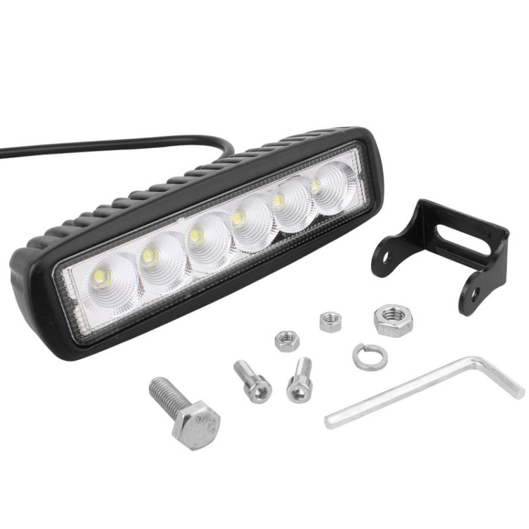 18W 1440LM Epistar 6 LED  Car Work Lamp Bar Light Waterproof IP67, DC 10-30V - Work Lights by PMC TechLife | Online Shopping South Africa | PMC TechLife | Buy Now Pay Later Mobicred