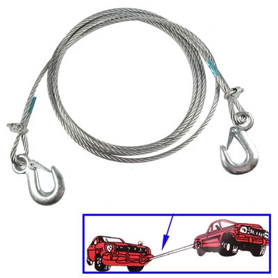 Steel Towing Rope, Diameter: 8mm, Length: 3.5m - Towing Bars by PMC Jewellery | Online Shopping South Africa | PMC Jewellery | Buy Now Pay Later Mobicred