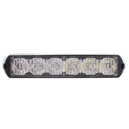 18W 1080LM 6-LED White + Blue Light Wired Car Flashing Warning Signal Lamp, DC 12-24V, Wire Length: 90cm - Warning Lights by PMC Jewellery | Online Shopping South Africa | PMC Jewellery | Buy Now Pay Later Mobicred