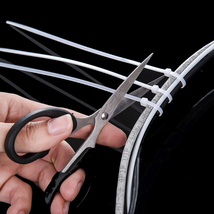 500 PCS 3 x 150mm Self-Locking Nylon Cable Wire Zip Ties(White) - Booster Cable & Clip by PMC TechLife | Online Shopping South Africa | PMC TechLife | Buy Now Pay Later Mobicred