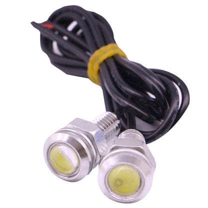 2 PCS 2x 2W Waterproof Eagle Eye Light White LED Light for Vehicles, Cable Length: 60cm(Silver) - Eagle Eye Lamps by PMC Jewellery | Online Shopping South Africa | PMC Jewellery | Buy Now Pay Later Mobicred