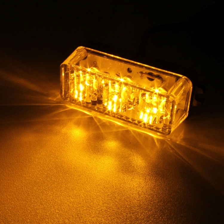 9W 540LM 3-LED Yellow Light Wired Car Flashing Warning Signal Lamp, DC12V, Wire Length: 95cm - Warning Lights by PMC Jewellery | Online Shopping South Africa | PMC Jewellery | Buy Now Pay Later Mobicred