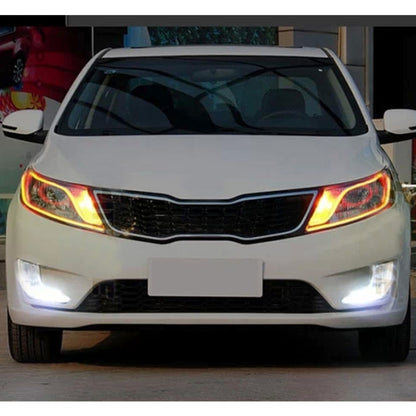 2 PCS  6W 360LM 6500K 597-577nm White + Yellow Wired LED Tube Daytime Running Light DRL Steering Lamp, DC12V, Lamp Length:60cm - Fog / Driving Lights by PMC Jewellery | Online Shopping South Africa | PMC Jewellery | Buy Now Pay Later Mobicred