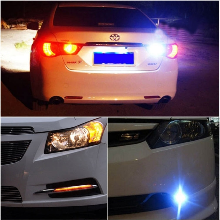 2 PCS 22.5mm 2W 200LM White + Yellow Light 4 LED SMD 5630 Eagle Eye Car Steering Light Daytime Running Light(Black) - Eagle Eye Lamps by PMC TechLife | Online Shopping South Africa | PMC TechLife | Buy Now Pay Later Mobicred