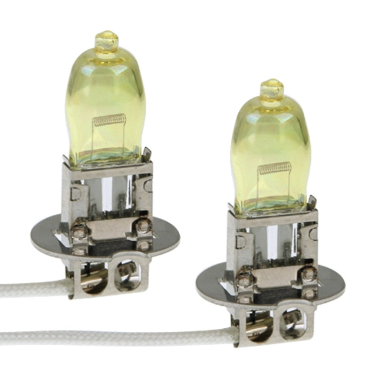 2 X H3 HOD Halogen Bulbs 12V 100W 2400 LM 3500K Yellow Light Headlights - Halogen Lights by PMC TechLife | Online Shopping South Africa | PMC TechLife