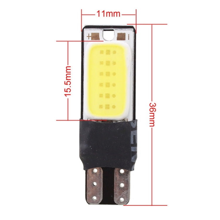 2 PCS T10 6W 180LM White Light Double-Faced 2 COB LED Decode Canbus Error-Free Car Clearnce Reading Lamp, DC 12V - Clearance Lights by PMC Jewellery | Online Shopping South Africa | PMC Jewellery | Buy Now Pay Later Mobicred