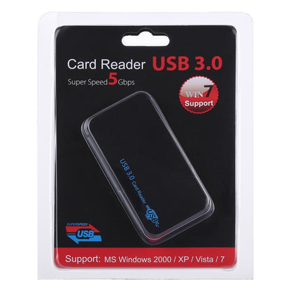 USB 3.0 Card Reader, Super Speed 5Gbps, Support CF / SD / TF / M2 / XD / MS Card, Plastic Shell -  by PMC Jewellery | Online Shopping South Africa | PMC Jewellery | Buy Now Pay Later Mobicred