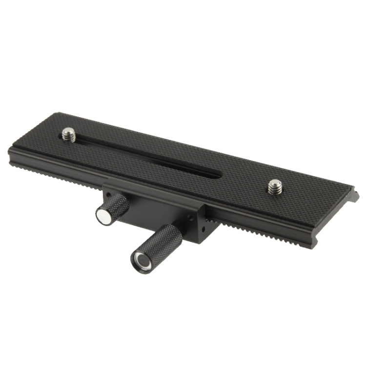 2-way Macro Focus Rail Slider Long-type Tripod Head Plate(Black) - free shipping - PMC TechLife - Order now!