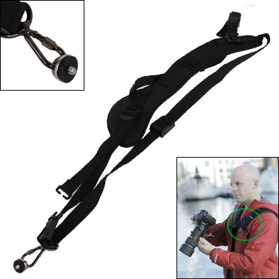 Safe & Fast Quick Rapid Camera Single Sling Strap with Strap Underarm Stabilizer(Black) - free shipping - PMC TechLife - Order now!