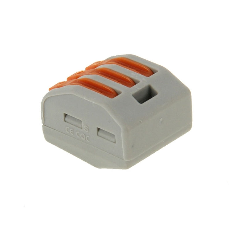 10 PCS Universal Compact 3 Pin Push Clamp Solderless Wire Connector - Connectors & Terminals by PMC TechLife | Online Shopping South Africa | PMC TechLife | Buy Now Pay Later Mobicred