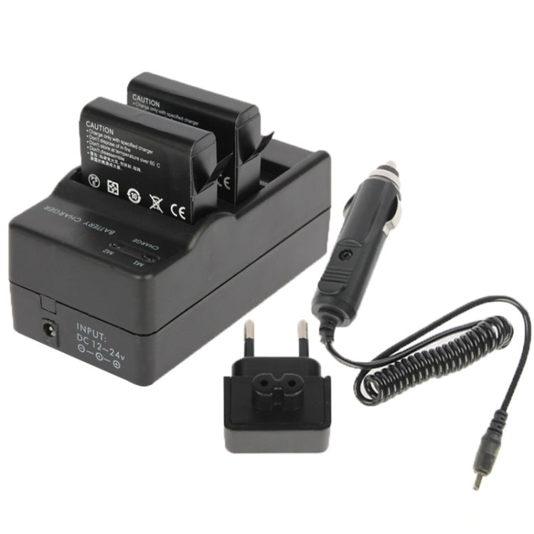 AHDBT-401 Digital Camera Double Battery Charger + Car Charger + Adapter for GoPro HERO4 - Charger by PMC Jewellery | Online Shopping South Africa | PMC Jewellery | Buy Now Pay Later Mobicred