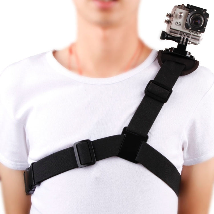 360 Degree Rotary Special Sports Single Shoulder DV Chest Belt for GoPro Hero12 Black / Hero11 /10 /9 /8 /7 /6 /5, Insta360 Ace / Ace Pro, DJI Osmo Action 4 and Other Action Cameras(Black) - Chest Belt by PMC Jewellery | Online Shopping South Africa | PMC Jewellery | Buy Now Pay Later Mobicred