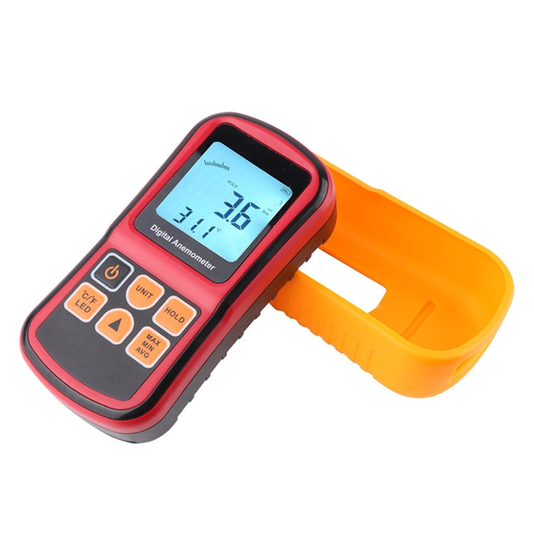 Digital Anemometer (Measurement items: Air Velocity, Air Temperature)(Red) - Tachometers & Anemometer by PMC Jewellery | Online Shopping South Africa | PMC Jewellery | Buy Now Pay Later Mobicred