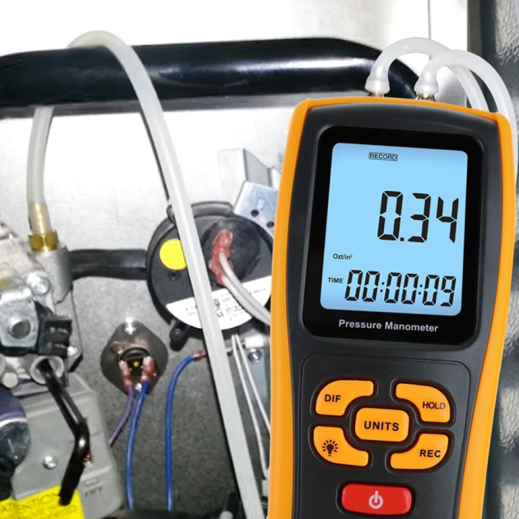 BENETECH GM520 LCD Display Pressure Manometer(Yellow) - free shipping - PMC Jewellery - Order now!