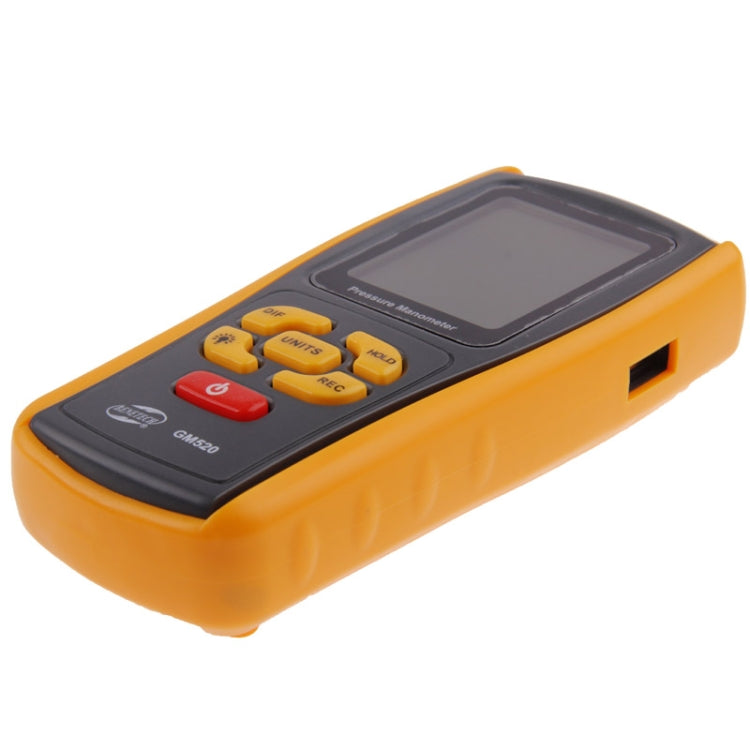 BENETECH GM520 LCD Display Pressure Manometer(Yellow) - free shipping - PMC Jewellery - Order now!