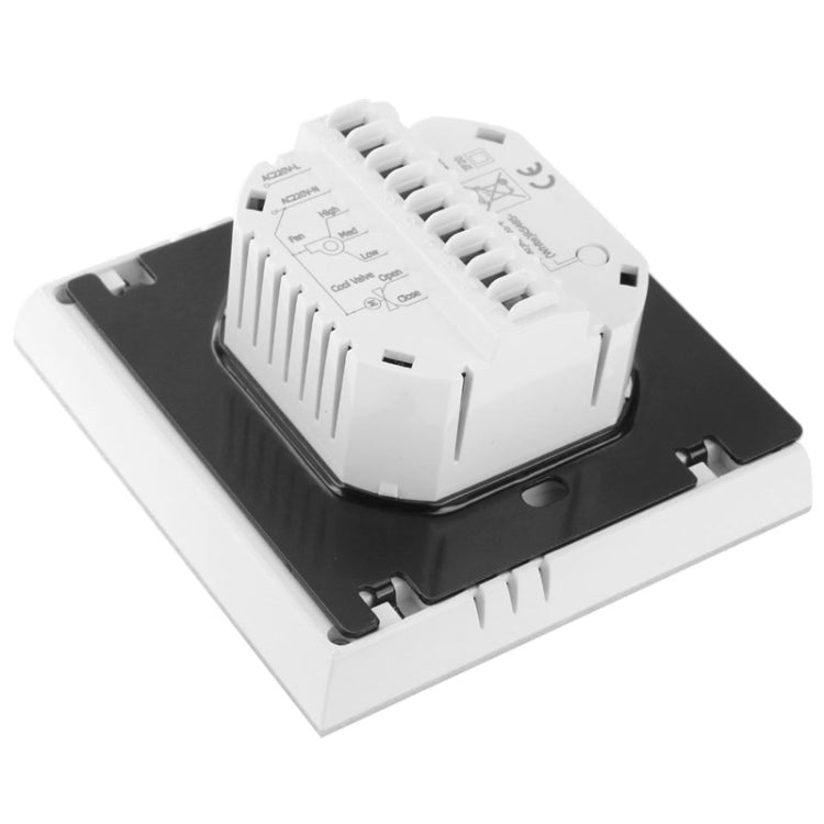 LCD Display Air Conditioning 2-Pipe Programmable Room Thermostat for Fan Coil Unit(White) - Thermostat & Thermometer by PMC TechLife | Online Shopping South Africa | PMC TechLife | Buy Now Pay Later Mobicred