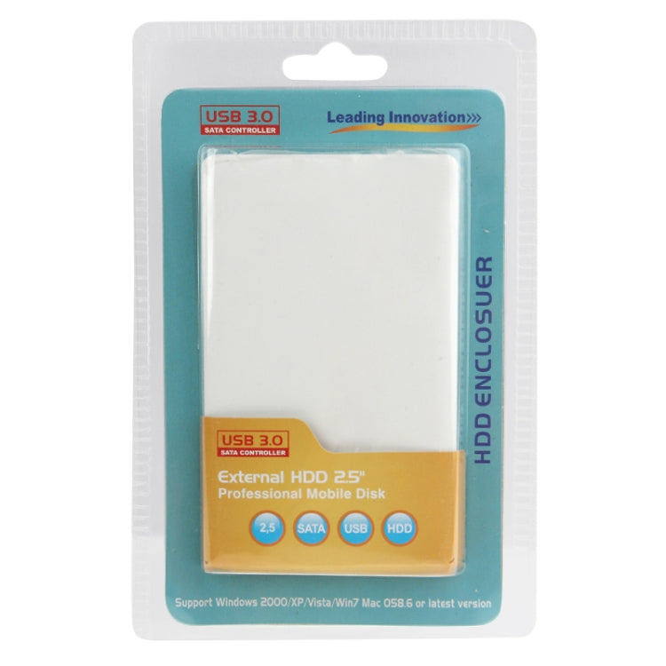 High Speed 2.5 inch HDD SATA & IDE External Case, Support USB 3.0(White) - HDD Enclosure by PMC Jewellery | Online Shopping South Africa | PMC Jewellery | Buy Now Pay Later Mobicred