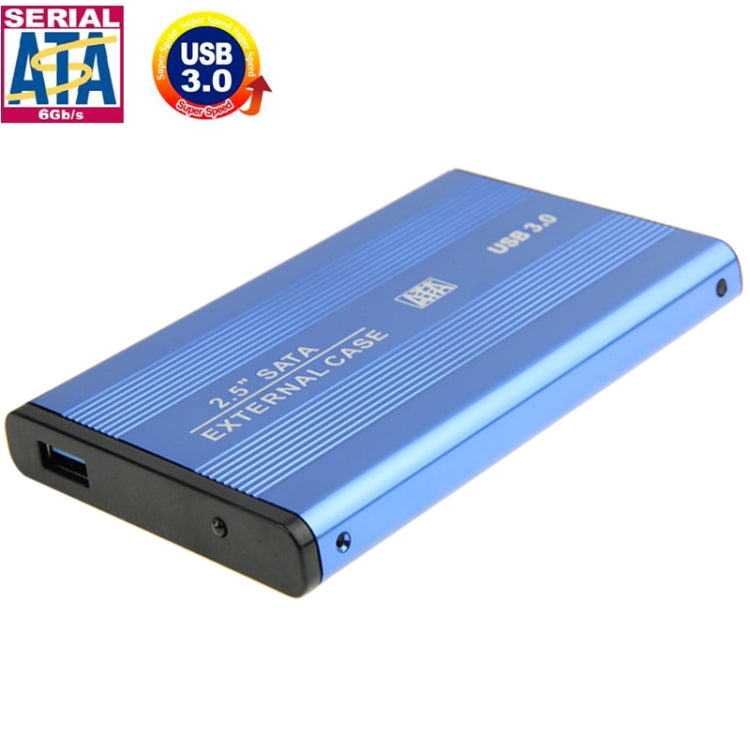 High Speed 2.5 inch HDD SATA External Case, Support USB 3.0(Blue) - HDD Enclosure by PMC TechLife | Online Shopping South Africa | PMC TechLife | Buy Now Pay Later Mobicred