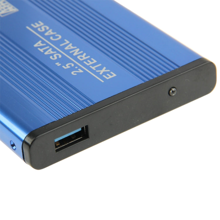 High Speed 2.5 inch HDD SATA External Case, Support USB 3.0(Blue) - HDD Enclosure by PMC TechLife | Online Shopping South Africa | PMC TechLife | Buy Now Pay Later Mobicred