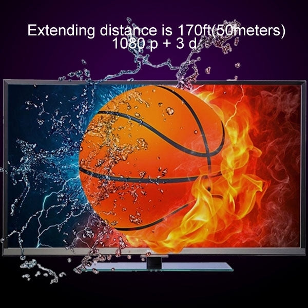 HDMI Extender Over Cat5e / 6 (EU Plug)(Black) - Amplifier by PMC Jewellery | Online Shopping South Africa | PMC Jewellery | Buy Now Pay Later Mobicred