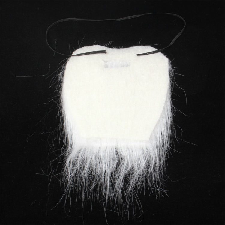 White Bushy Mustache Fake Beard with Elastic Strap(White) - Christmas Wearable Decoration by PMC TechLife | Online Shopping South Africa | PMC TechLife | Buy Now Pay Later Mobicred