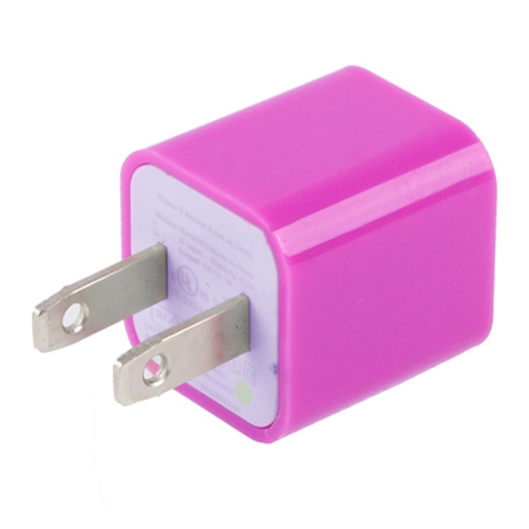 US Plug USB Charger(Magenta) - USB Charger by PMC Jewellery | Online Shopping South Africa | PMC Jewellery | Buy Now Pay Later Mobicred