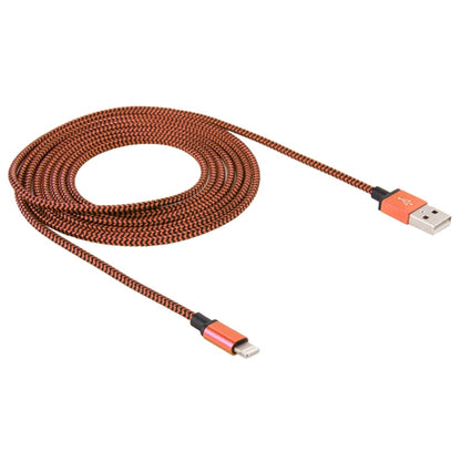 2A Woven Style USB to 8 Pin Sync Data / Charging Cable, Cable Length: 1m(Orange) - Normal Style Cable by PMC Jewellery | Online Shopping South Africa | PMC Jewellery | Buy Now Pay Later Mobicred