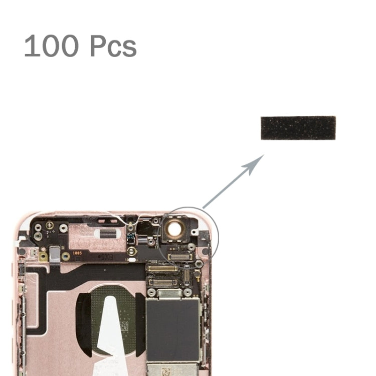 100 PCS for iPhone 6s Front Facing Camera Module Pedestal Sponge Foam Slice Pads - iPhone 6S/6S Plus Parts by PMc TechLife | Online Shopping South Africa | PMc TechLife | Buy Now Pay Later Mobicred
