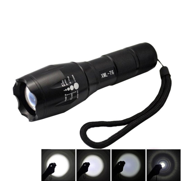 LT-XD 1 x CREE XML-T6 White Light LED Flashlight , 1800 LM 5-Modes(Black) - LED Flashlight by PMC Jewellery | Online Shopping South Africa | PMC Jewellery