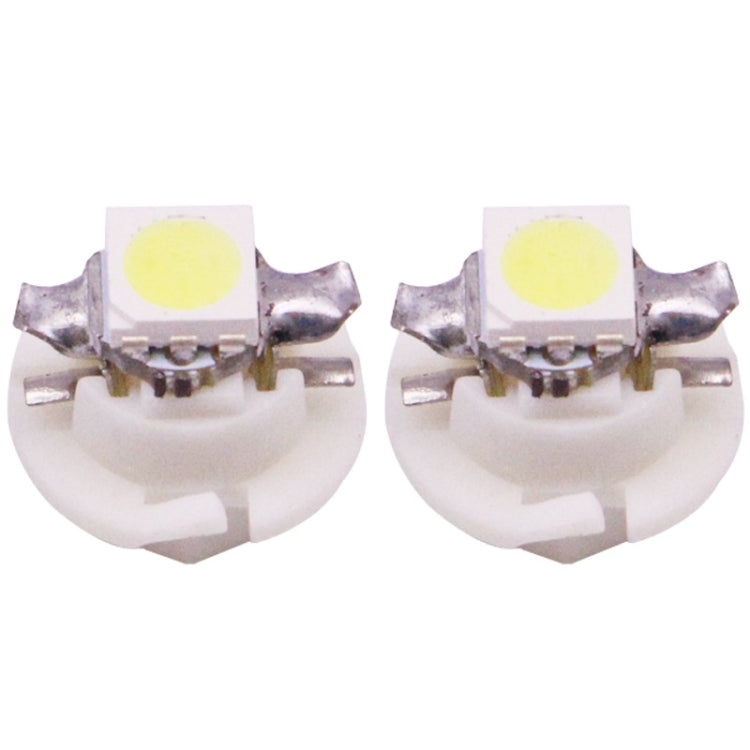 2 PCS B8.4 White Light 0.2W 12LM 1 LED SMD 5050 LED Instrument Light Bulb Dashboard Light for Vehicles, DC 12V(White) - Instrument Lights by PMC Jewellery | Online Shopping South Africa | PMC Jewellery