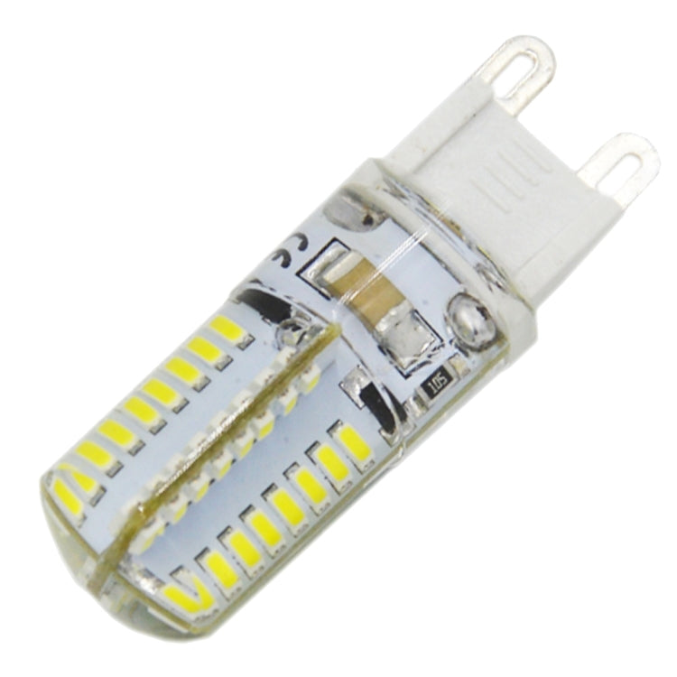 G9 4W 210LM  Silicone Corn Light Bulb, 64 LED SMD 3014, White Light, AC 220V - free shipping - PMc TechLife - Order now!