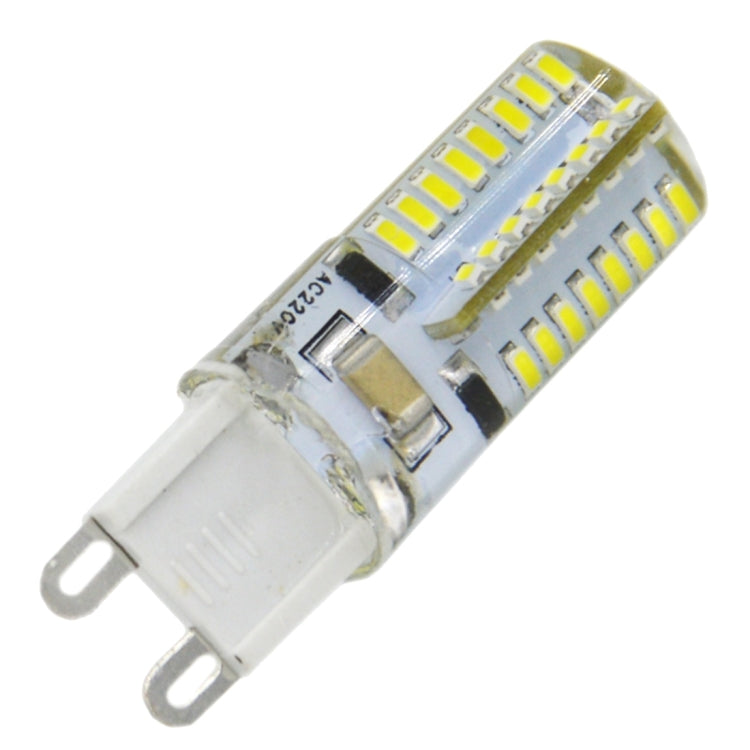 G9 4W 210LM  Silicone Corn Light Bulb, 64 LED SMD 3014, White Light, AC 220V - free shipping - PMc TechLife - Order now!