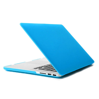 ENKAY for MacBook Pro Retina 13.3 inch (US Version) / A1425 / A1502 4 in 1 Frosted Hard Shell Plastic Protective Case with Screen Protector & Keyboard Guard & Anti-dust Plugs(Blue) - MacBook Pro Cases by ENKAY | Online Shopping South Africa | PMC Jewellery | Buy Now Pay Later Mobicred