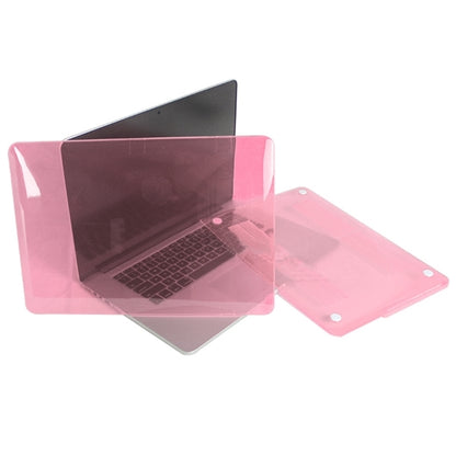 ENKAY for MacBook Pro Retina 15.4 inch (US Version) / A1398 4 in 1 Crystal Hard Shell Plastic Protective Case with Screen Protector & Keyboard Guard & Anti-dust Plugs(Pink) - MacBook Pro Cases by ENKAY | Online Shopping South Africa | PMC Jewellery | Buy Now Pay Later Mobicred