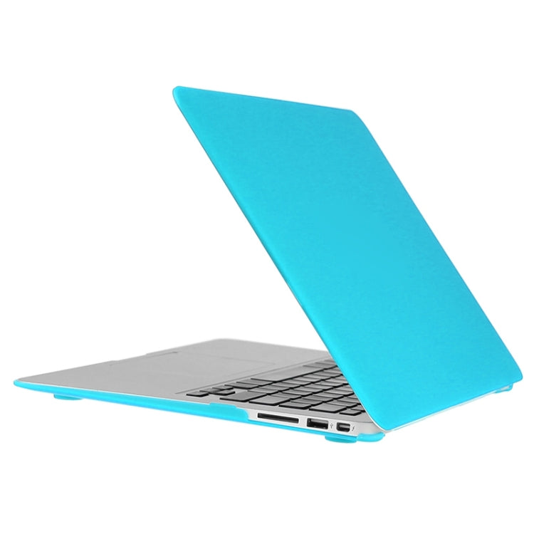 ENKAY for Macbook Air 11.6 inch (US Version) / A1370 / A1465 Hat-Prince 3 in 1 Frosted Hard Shell Plastic Protective Case with Keyboard Guard & Port Dust Plug(Blue) - MacBook Air Cases by ENKAY | Online Shopping South Africa | PMC Jewellery | Buy Now Pay Later Mobicred