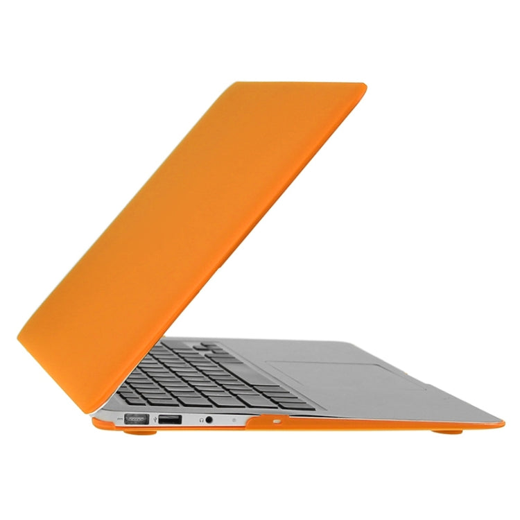 ENKAY for Macbook Air 13.3 inch (US Version) / A1369 / A1466 Hat-Prince 3 in 1 Frosted Hard Shell Plastic Protective Case with Keyboard Guard & Port Dust Plug(Orange) - MacBook Air Cases by ENKAY | Online Shopping South Africa | PMC Jewellery | Buy Now Pay Later Mobicred