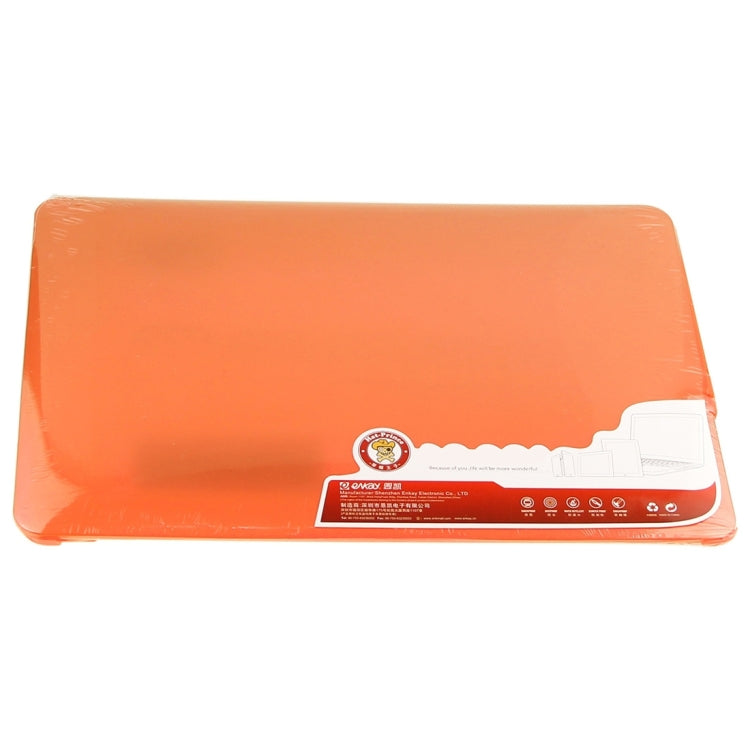 ENKAY for Macbook Air 13.3 inch (US Version) / A1369 / A1466 Hat-Prince 3 in 1 Frosted Hard Shell Plastic Protective Case with Keyboard Guard & Port Dust Plug(Orange) - MacBook Air Cases by ENKAY | Online Shopping South Africa | PMC Jewellery | Buy Now Pay Later Mobicred