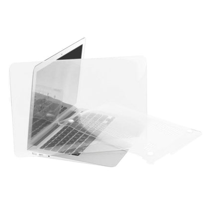 ENKAY for Macbook Air 13.3 inch (US Version) / A1369 / A1466 Hat-Prince 3 in 1 Crystal Hard Shell Plastic Protective Case with Keyboard Guard & Port Dust Plug(White) - MacBook Air Cases by ENKAY | Online Shopping South Africa | PMC Jewellery | Buy Now Pay Later Mobicred