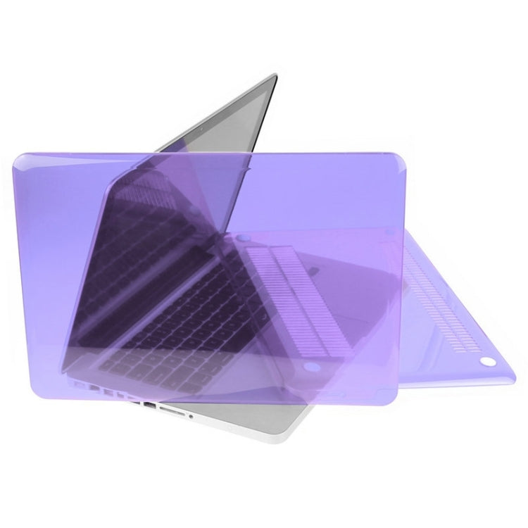 ENKAY for Macbook Pro 13.3 inch (US Version) / A1278 Hat-Prince 3 in 1 Crystal Hard Shell Plastic Protective Case with Keyboard Guard & Port Dust Plug(Purple) - MacBook Pro Cases by ENKAY | Online Shopping South Africa | PMC Jewellery | Buy Now Pay Later Mobicred