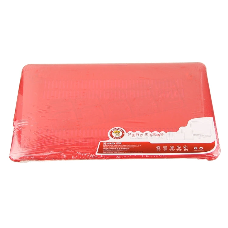 ENKAY for Macbook Pro 13.3 inch (US Version) / A1278 Hat-Prince 3 in 1 Crystal Hard Shell Plastic Protective Case with Keyboard Guard & Port Dust Plug(Red) - MacBook Pro Cases by ENKAY | Online Shopping South Africa | PMC Jewellery | Buy Now Pay Later Mobicred